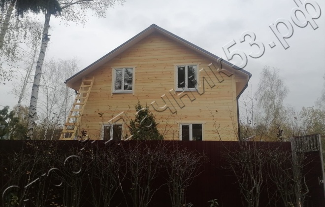 4 Каркасно-щитовой дом  Д-9, 7х7м, 89  М², Московская область, Ногинский район, СНТ Горьковское болото. (22)